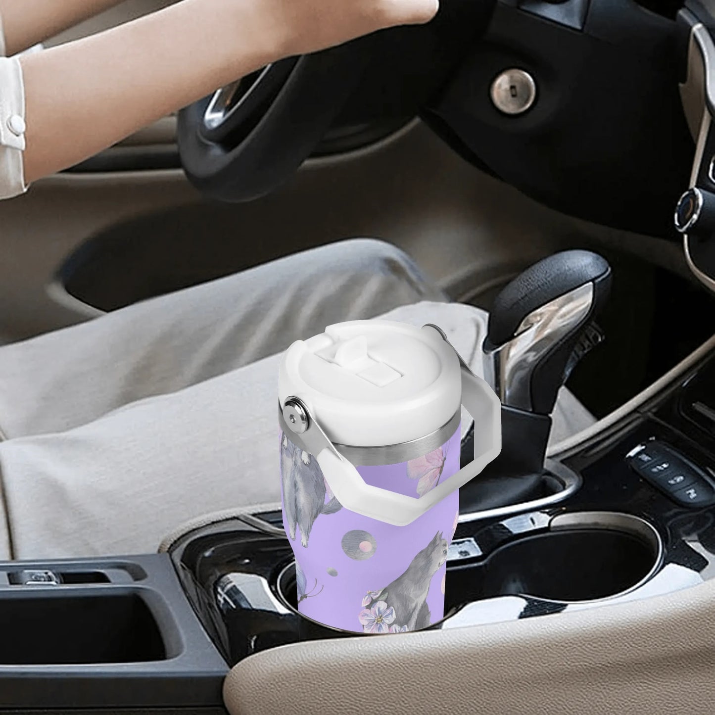 Fairy Tails | 20oz Stainless Steel Travel Mug With Carry Handle – Your Go-To Hot & Cold Beverage Companion