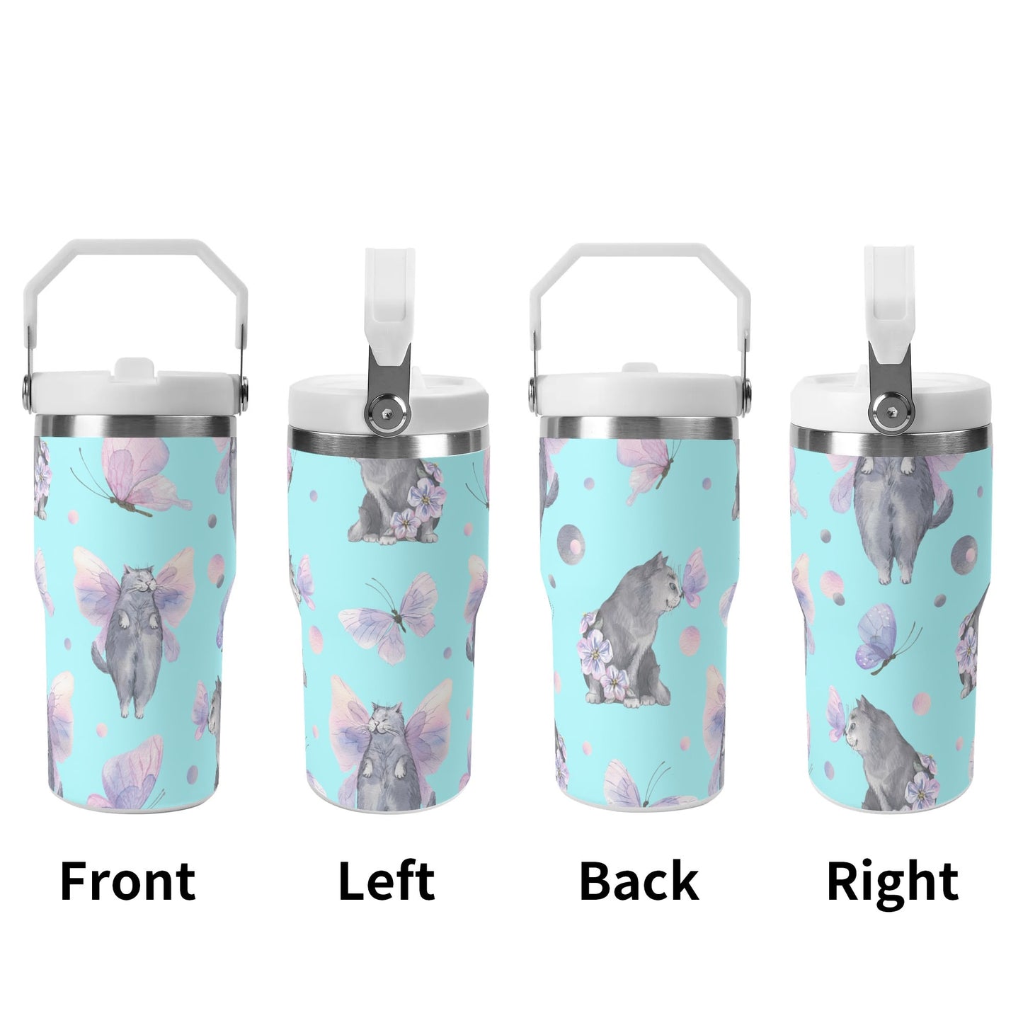 Fairy Tails | 20oz Stainless Steel Travel Mug With Carry Handle – Your Go-To Hot & Cold Beverage Companion