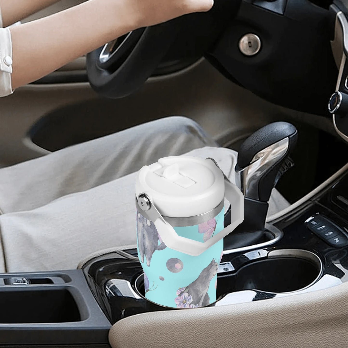 Fairy Tails | 20oz Stainless Steel Travel Mug With Carry Handle – Your Go-To Hot & Cold Beverage Companion