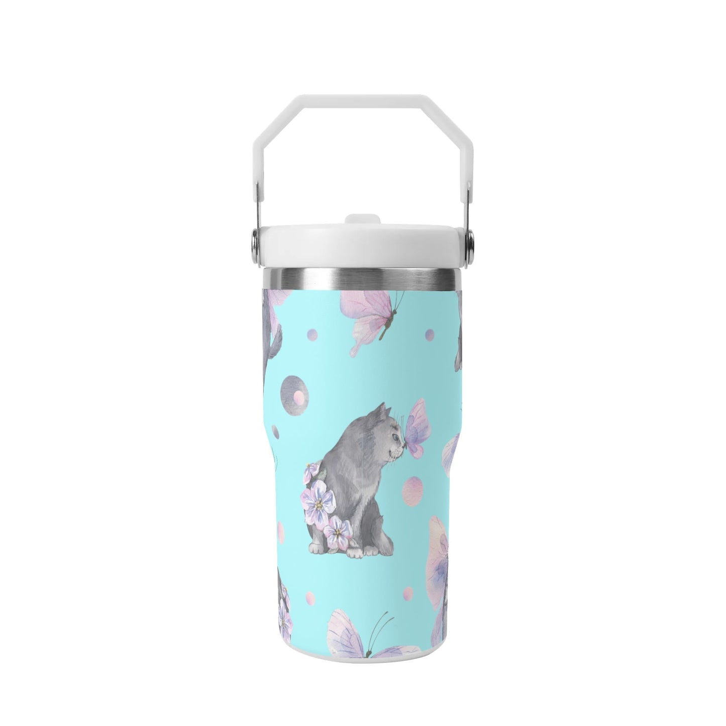 Fairy Tails | 20oz Stainless Steel Travel Mug With Carry Handle – Your Go-To Hot & Cold Beverage Companion