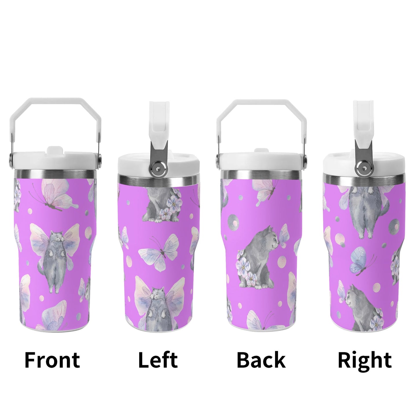 Fairy Tails | 20oz Stainless Steel Travel Mug With Carry Handle – Your Go-To Hot & Cold Beverage Companion