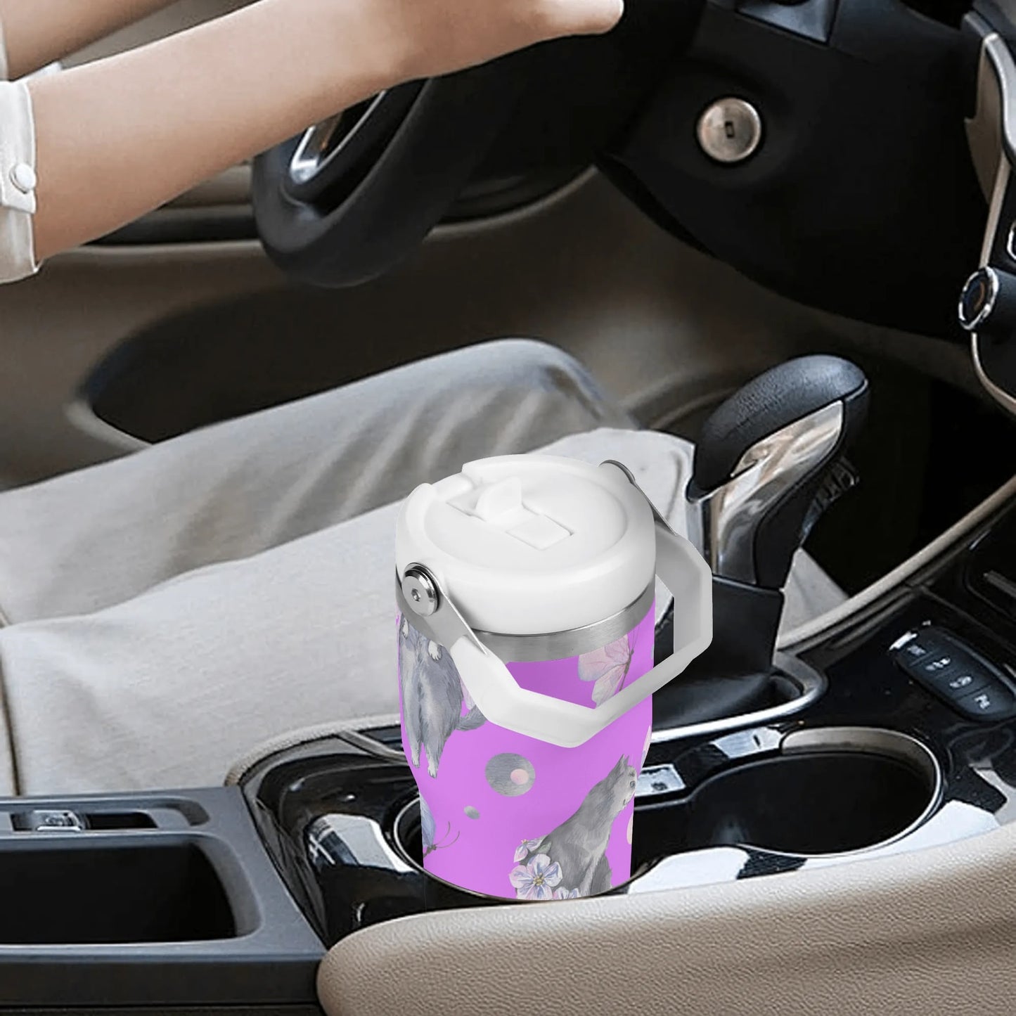 Fairy Tails | 20oz Stainless Steel Travel Mug With Carry Handle – Your Go-To Hot & Cold Beverage Companion