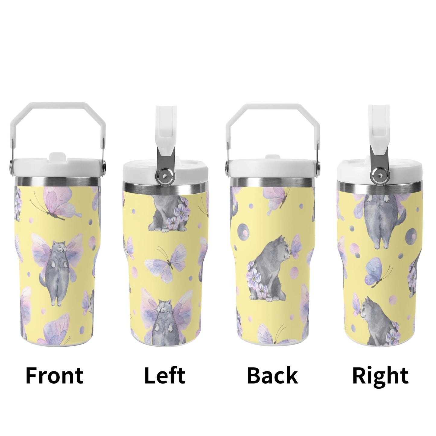 Fairy Tails | 20oz Stainless Steel Travel Mug With Carry Handle – Your Go-To Hot & Cold Beverage Companion