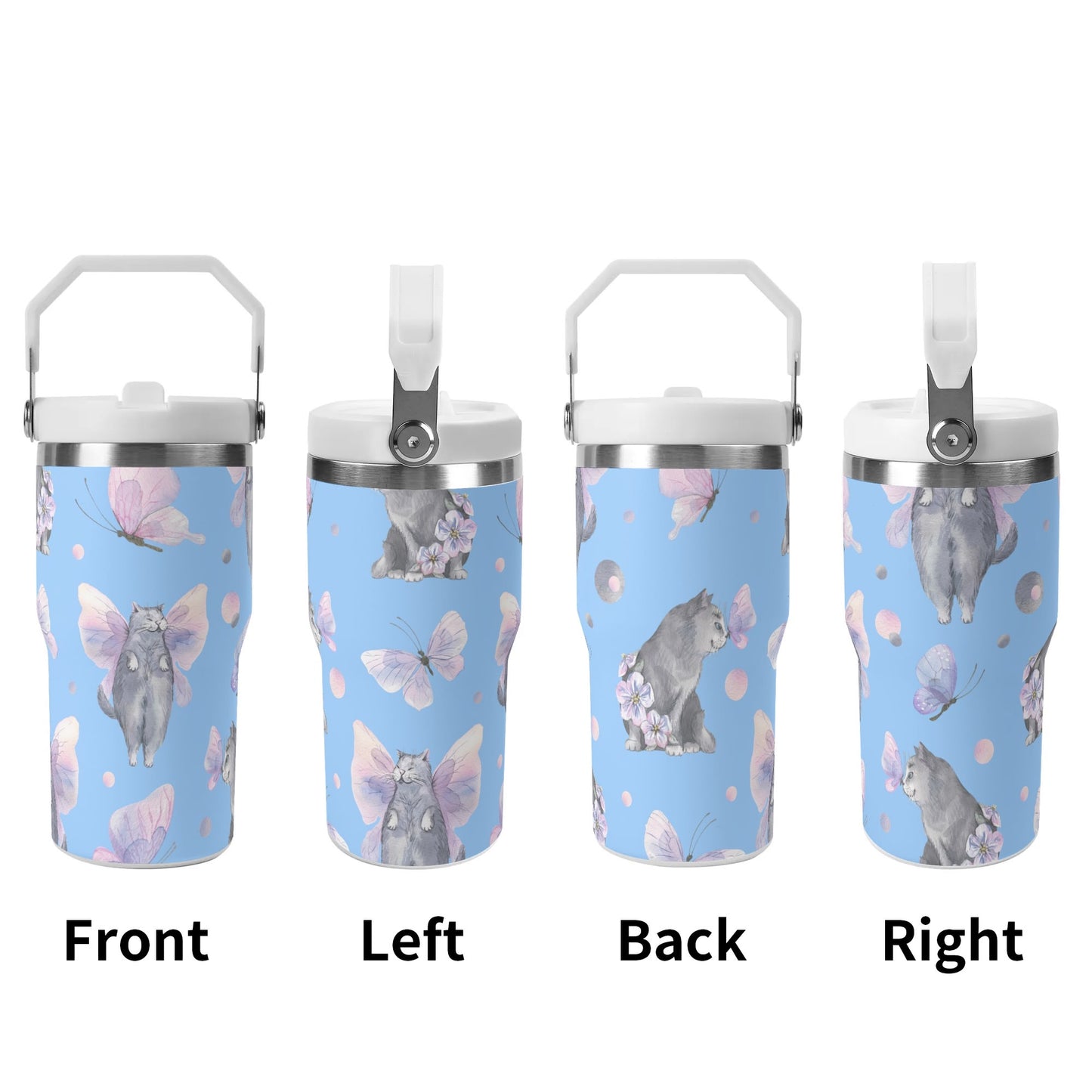 Fairy Tails | 20oz Stainless Steel Travel Mug With Carry Handle – Your Go-To Hot & Cold Beverage Companion