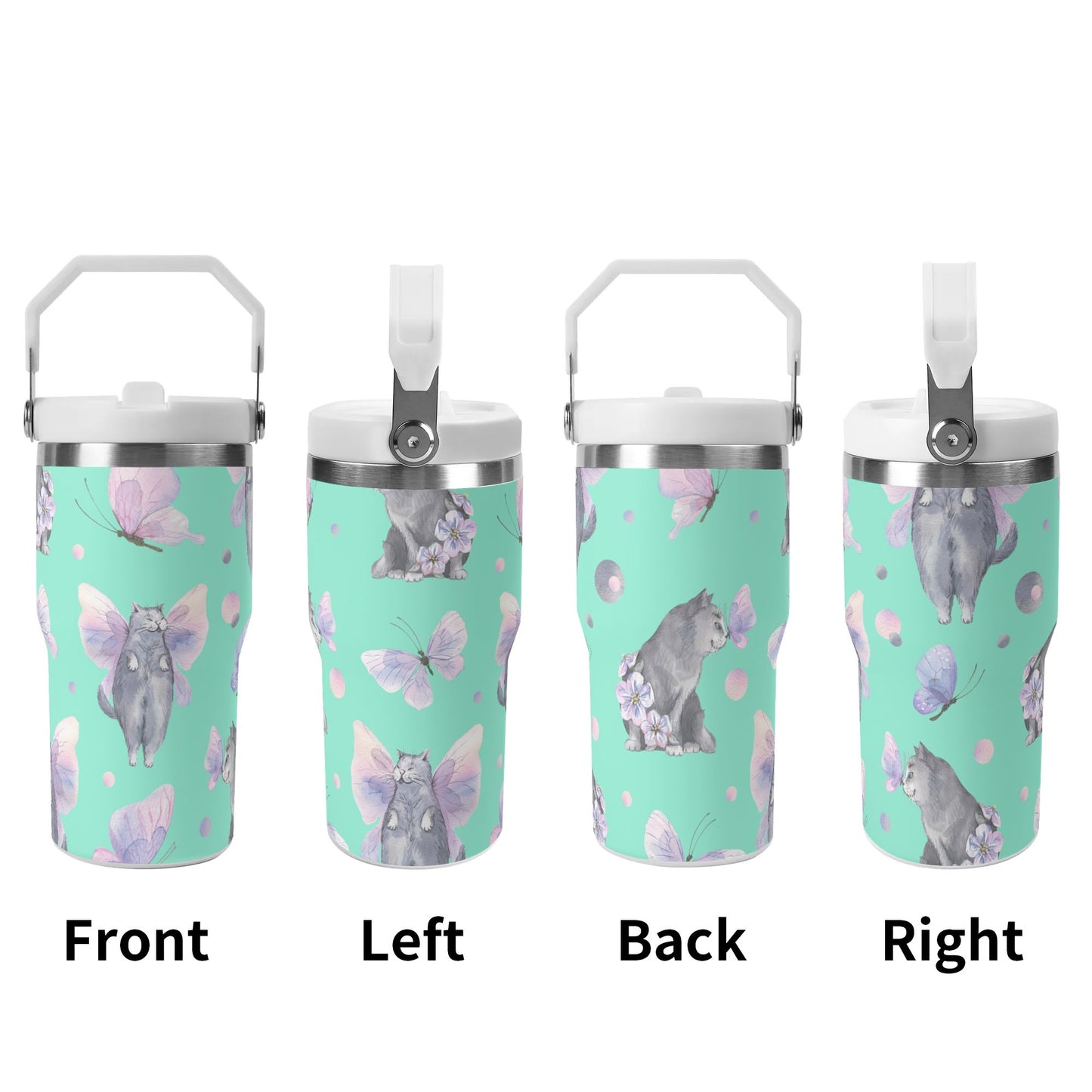 Fairy Tails | 20oz Stainless Steel Travel Mug With Carry Handle – Your Go-To Hot & Cold Beverage Companion