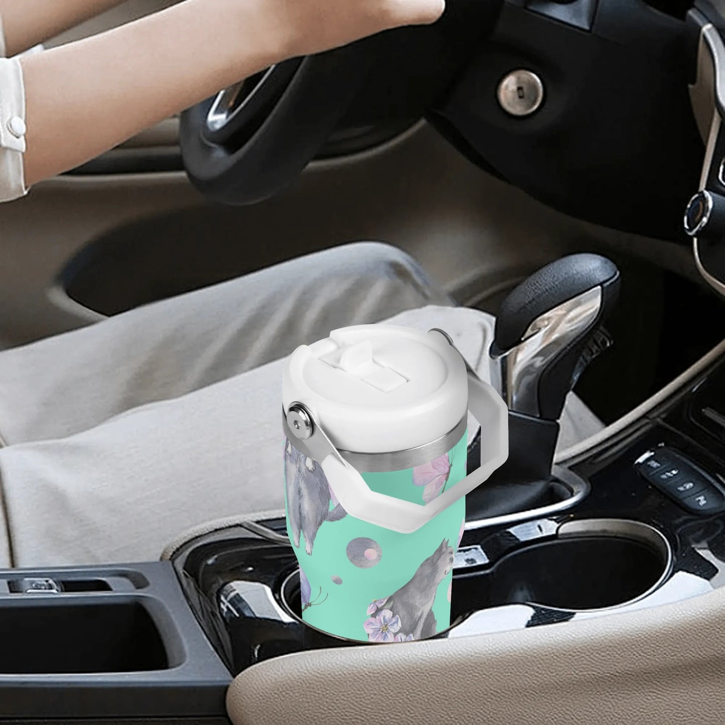 Fairy Tails | 20oz Stainless Steel Travel Mug With Carry Handle – Your Go-To Hot & Cold Beverage Companion