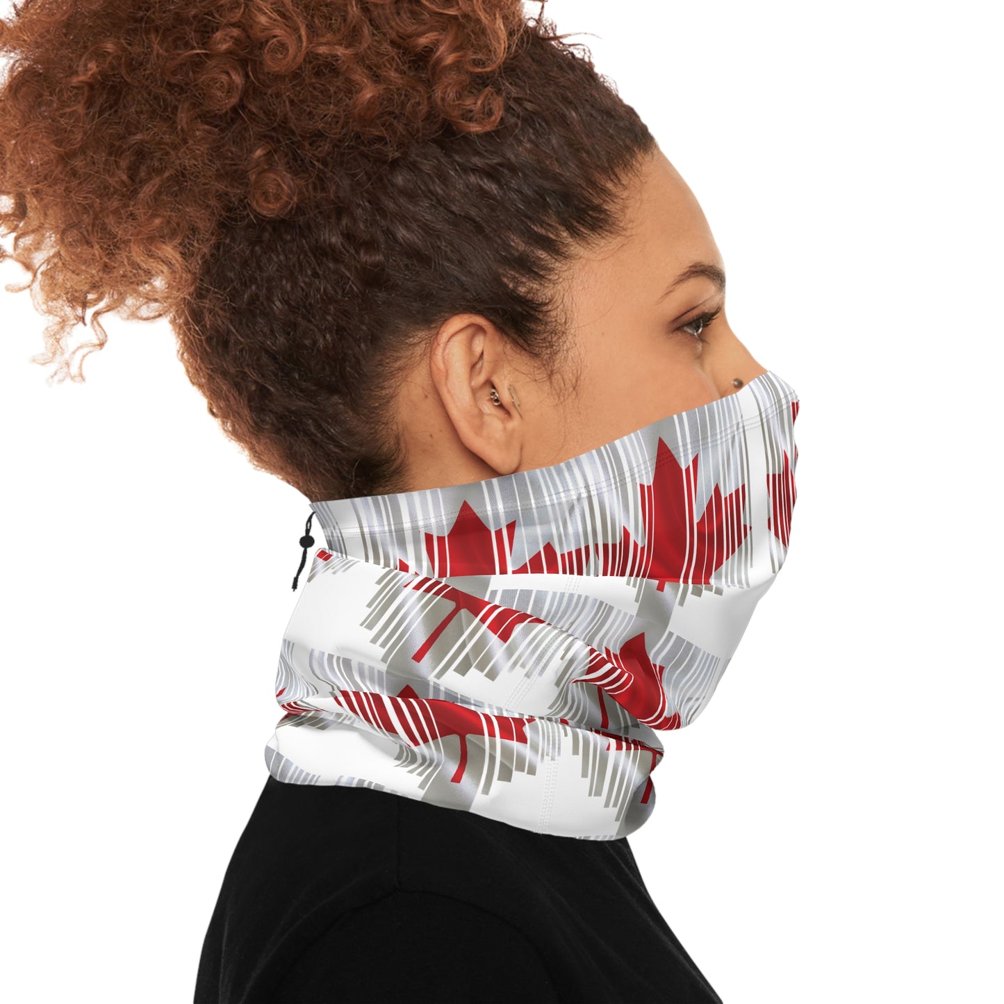 Peeking Canadian Flag Neck Gaiter – Bold Style for Any Season