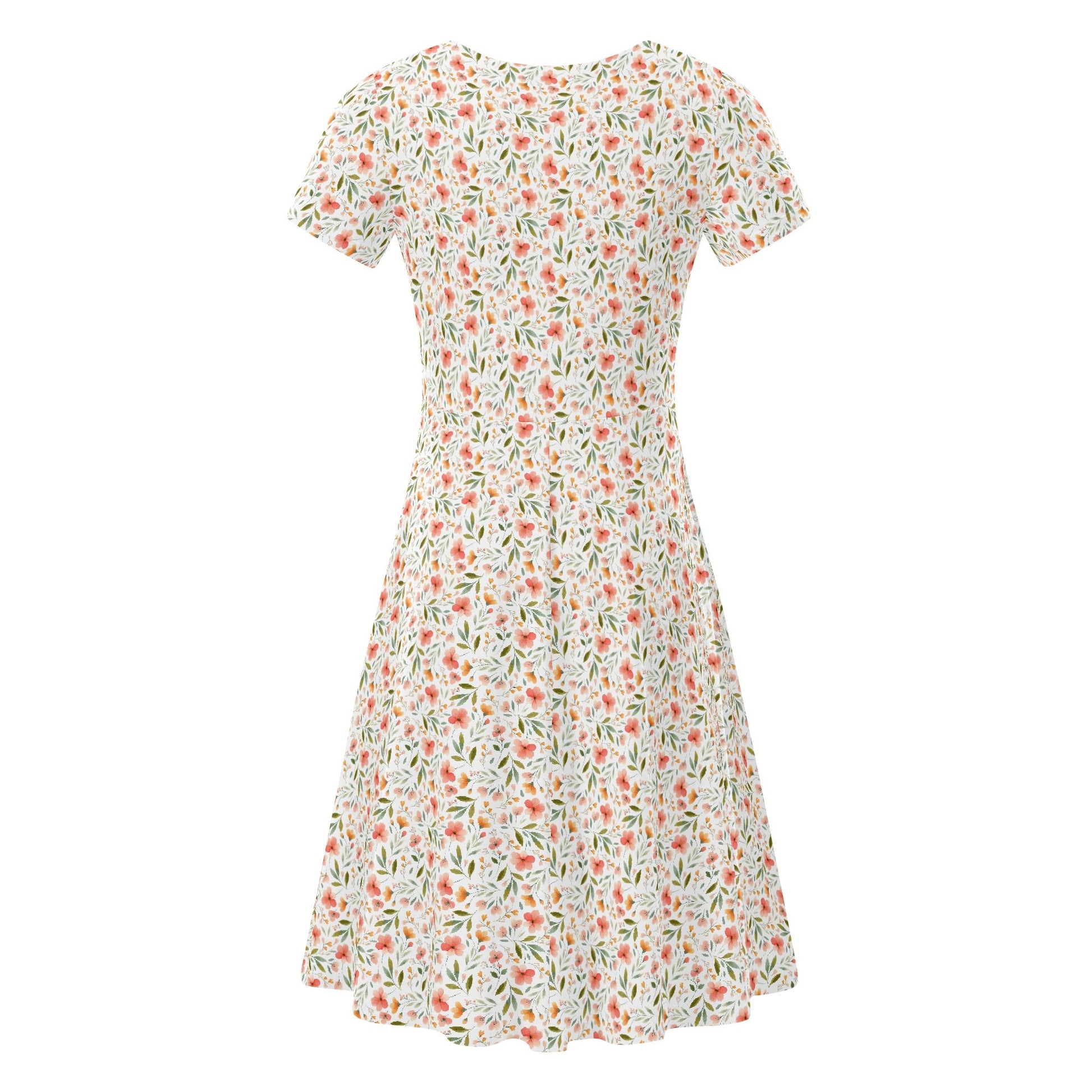 Floral dress on a white background