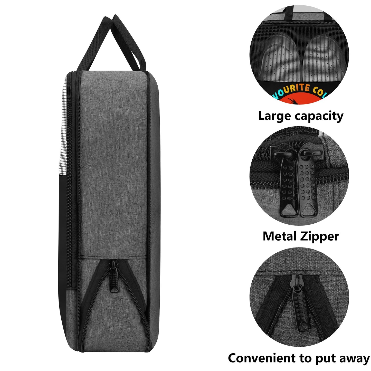 My Favourite Colour is Sunset | Compressing Shoe Storage Bag – Travel & Home Shoe Organizer – Durable & Lightweight