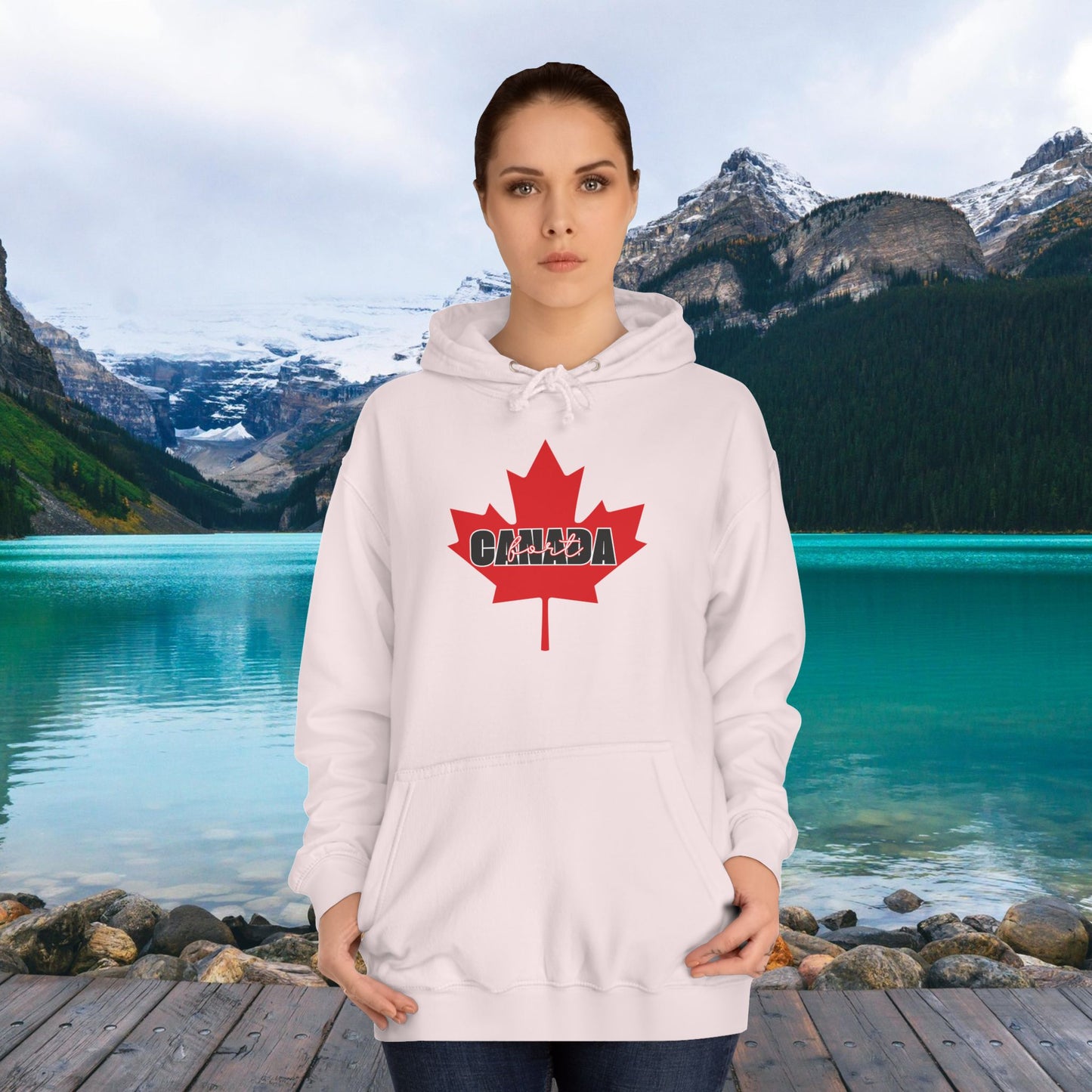 Canada fort | Unisex College Hoodie - Red Maple