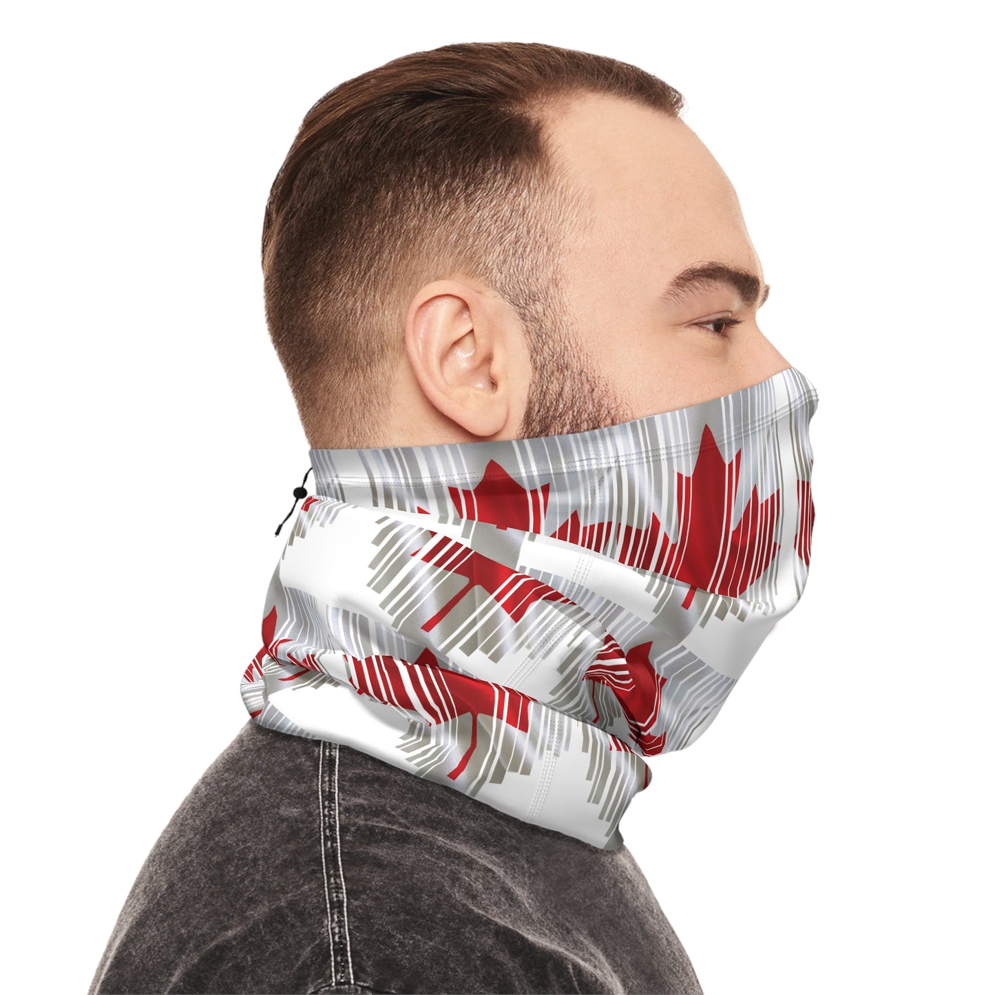 Peeking Canadian Flag Neck Gaiter – Bold Style for Any Season