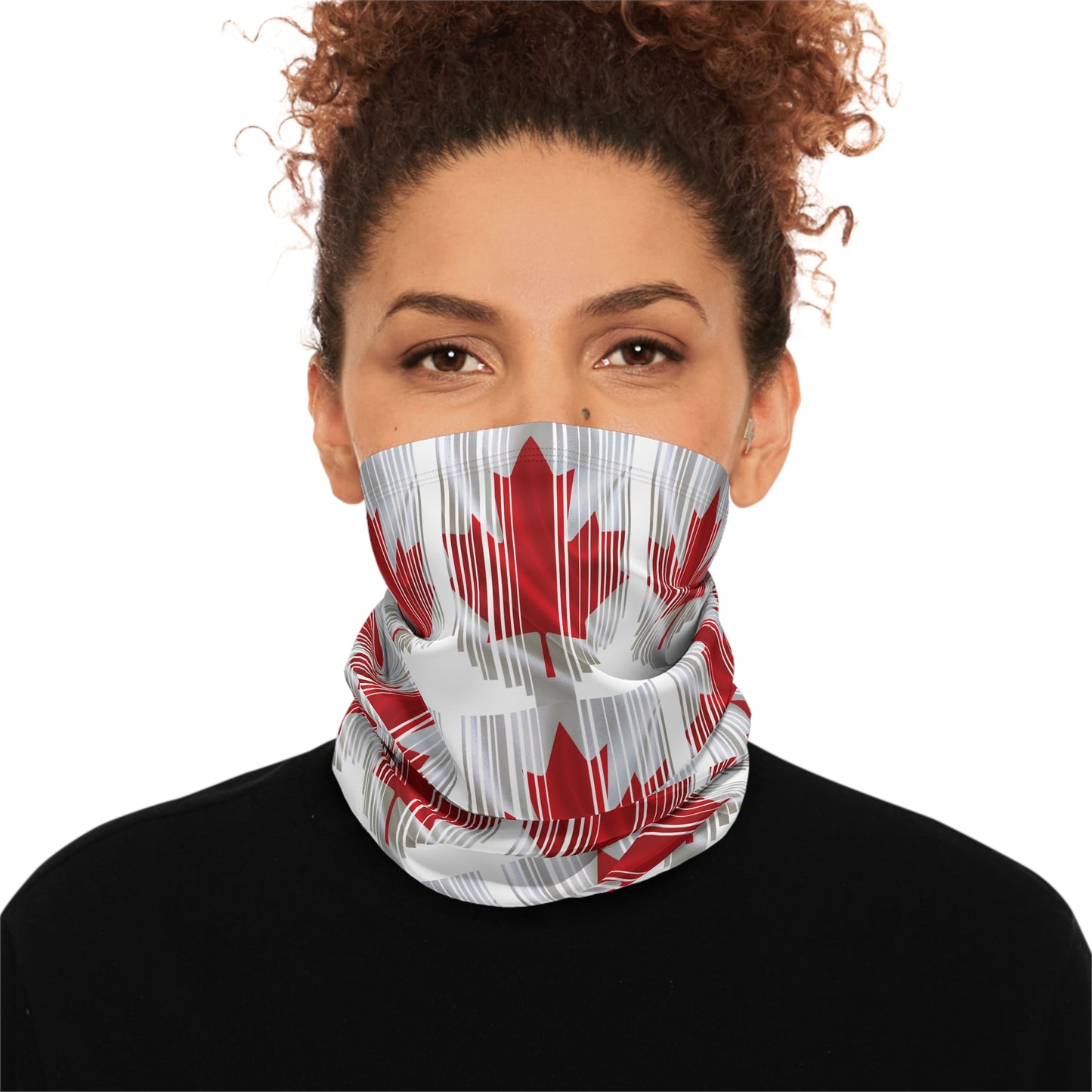 Peeking Canadian Flag Neck Gaiter – Bold Style for Any Season