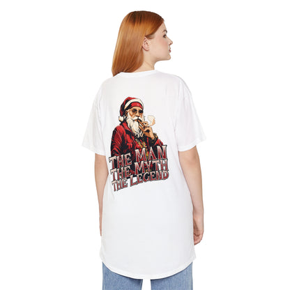 Santa The Man, The Myth, The Legend -  Unisex Long Body Urban Street Tee