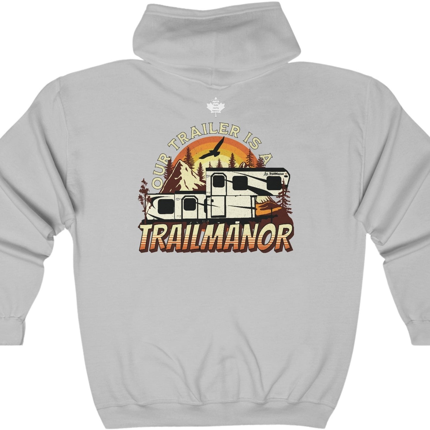 Our Trailer is a TrailManor - Unisex Heavy Blend™ Full Zip Hooded Sweatshirt - Zip-Up Hoodie