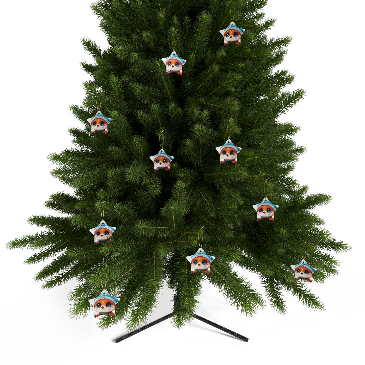 Woodland Creature | Ceramic Christmas Ornaments (1pcs, 5pcs, 10pcs, 20pcs) - 4