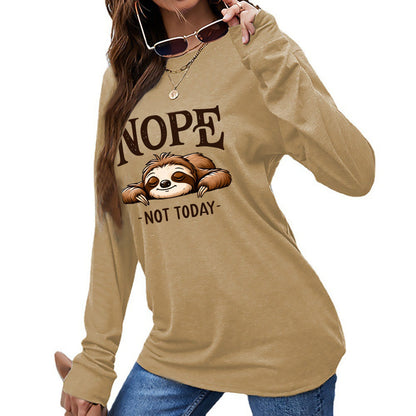 Nope, Not Today – Sloth Long Sleeve Tee for Ultimate Comfort