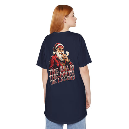 Santa The Man, The Myth, The Legend -  Unisex Long Body Urban Street Tee