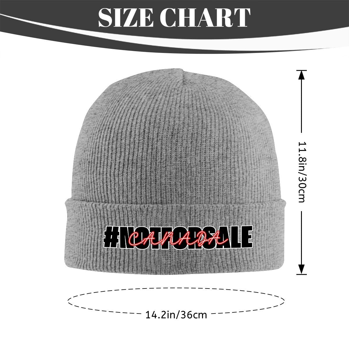 Canada is #NOTFORSALE - Cozy Acrylic Knit Toque – Lightweight & Warm Winter Hat