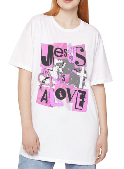 Jesus Is Alive - Unisex Long Body Urban Tee