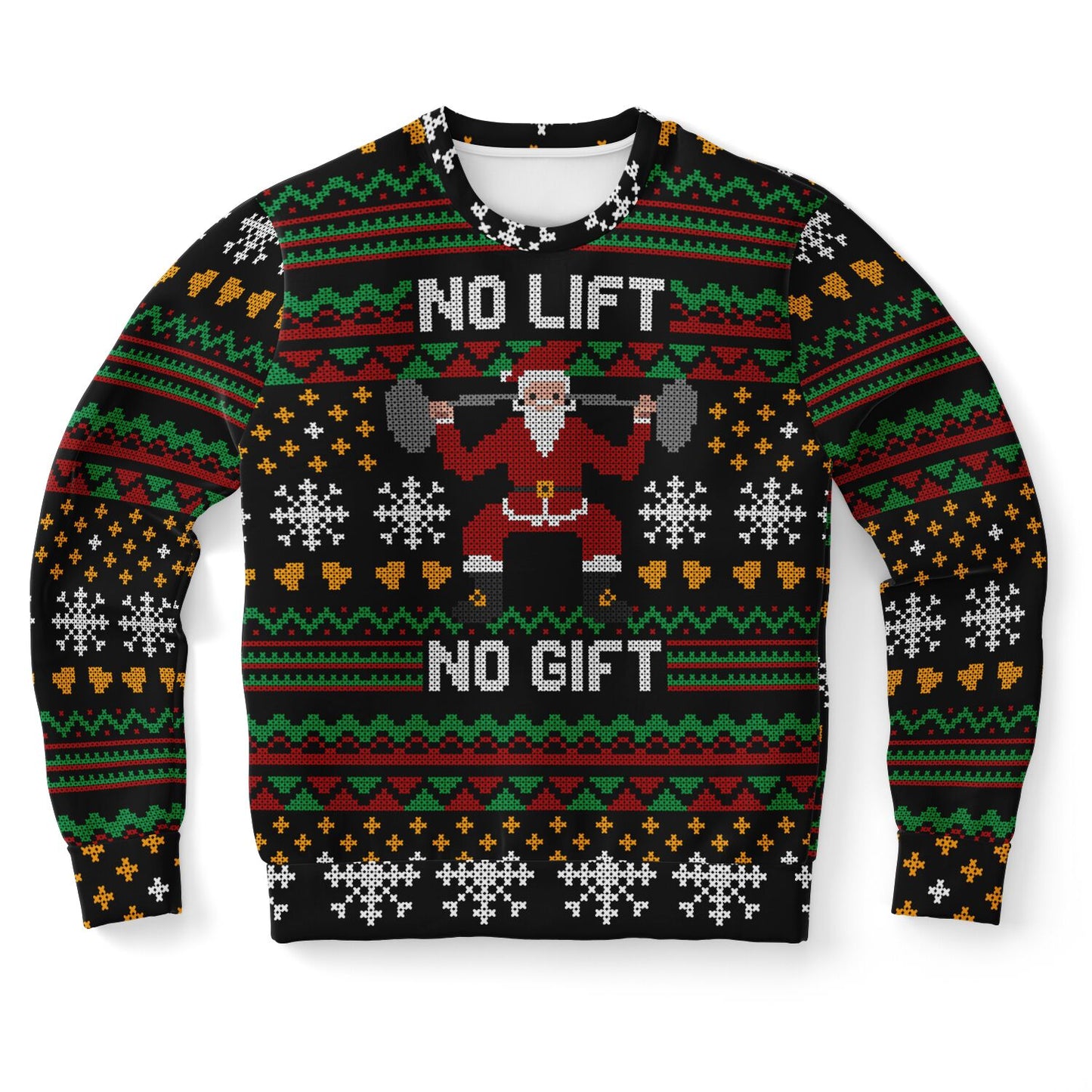 No Lift No Gift Workout Gym Ugly Sweater - Fashion Sweatshirt