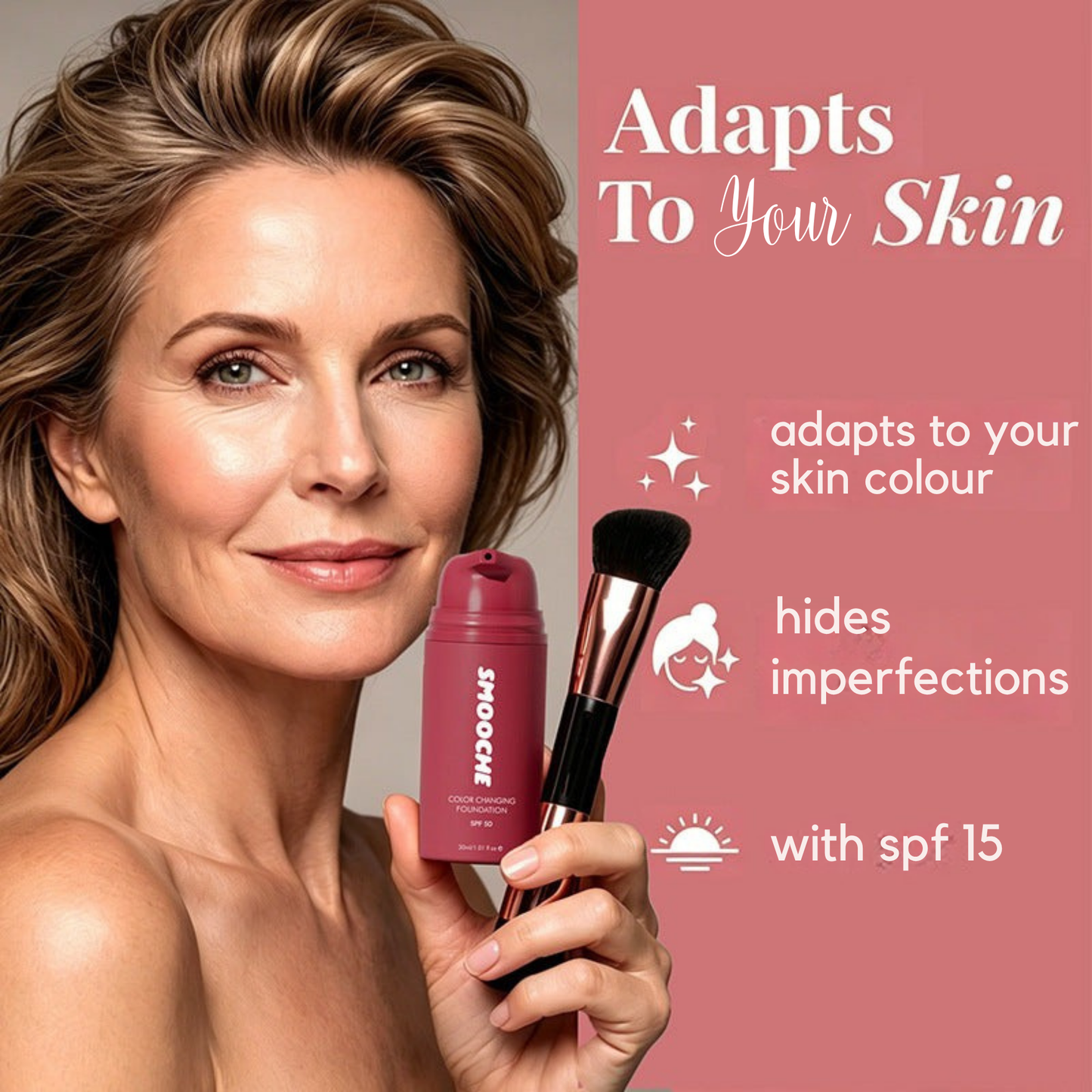 Smooche | Korean Colour Changing Foundation - Skin-Adapting Everyday Coverage