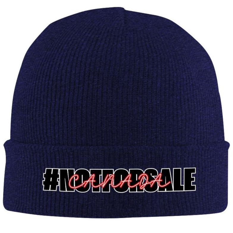 Canada is #NOTFORSALE - Cozy Acrylic Knit Toque – Lightweight & Warm Winter Hat