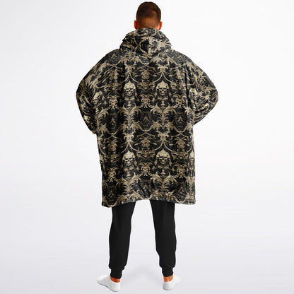 Reversible Gothic Snug Hoodie - Unique Print on Both Sides