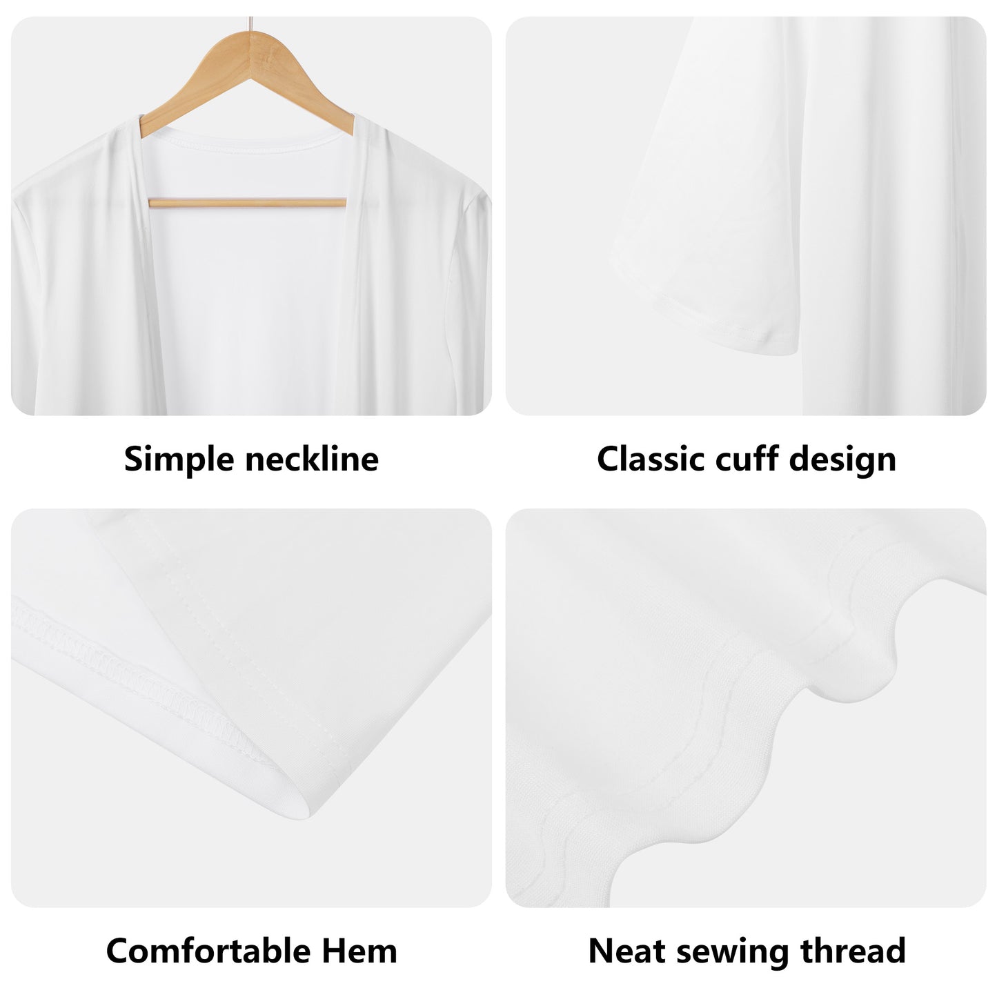 Winter Reds | Womens Half Sleeve Kimono Robe – Lightweight Layers, Effortless Style