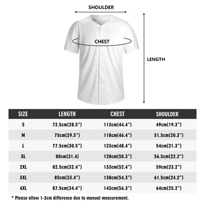 Mens BOHO Short Sleeve Baseball Jersey