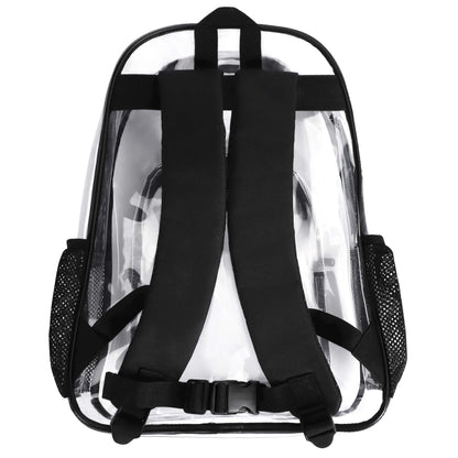 Nope Not Today - Stadium Approved Clear Backpack, Heavy Duty PVC Design for College, Work & Travel, with Adjustable Straps & Quick Security Check