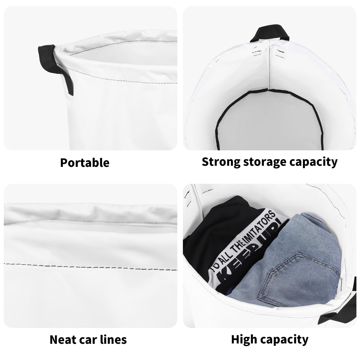 Country Plaid | Laundry Basket / Storage Bag, Durable Fabric, Mid-Size, Dual Handles, Compact When Not In Use