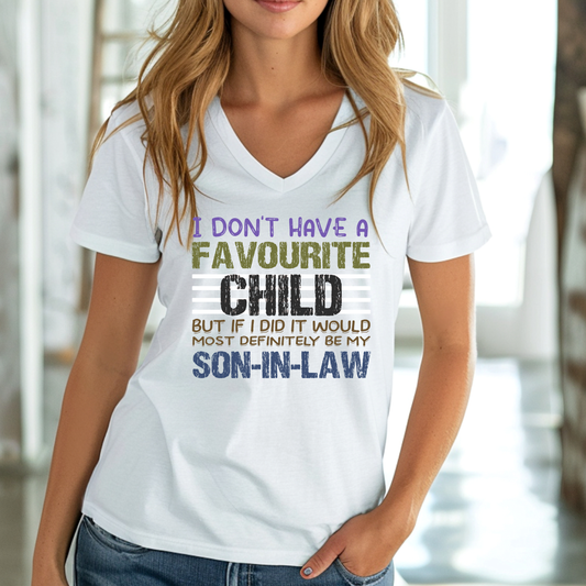 FAVOURITE Child | Unisex Jersey Short Sleeve V-Neck Tee