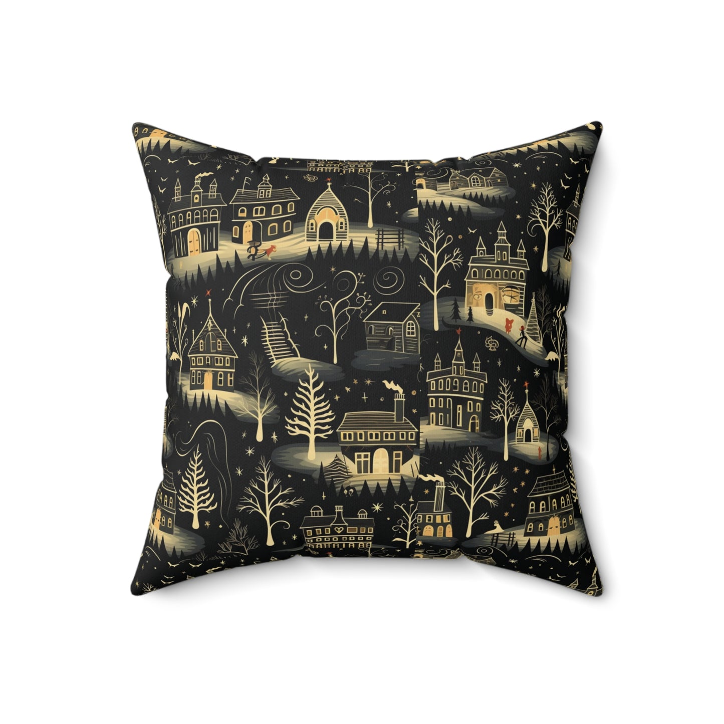 Haunting Winter Scene | Spun Polyester Cushion & Case - Available in 4 Sizes