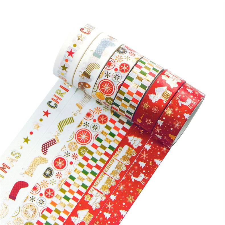 12 Rolls of Christmas Washi Tape | 15mm Rolls To Add To Your Collection