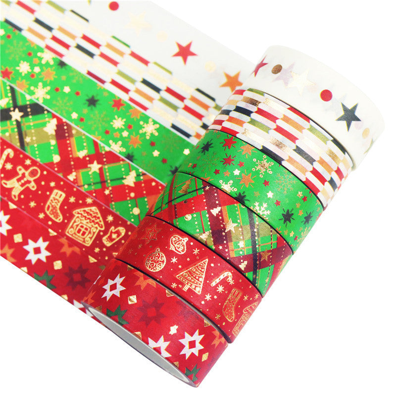 12 Rolls of Christmas Washi Tape | 15mm Rolls To Add To Your Collection