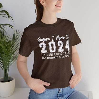 2024 Terms & Conditions - Unisex Jersey Short Sleeve Tee