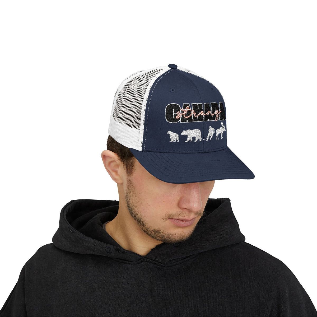 Canada Strong | Snapback Trucker Cap - White