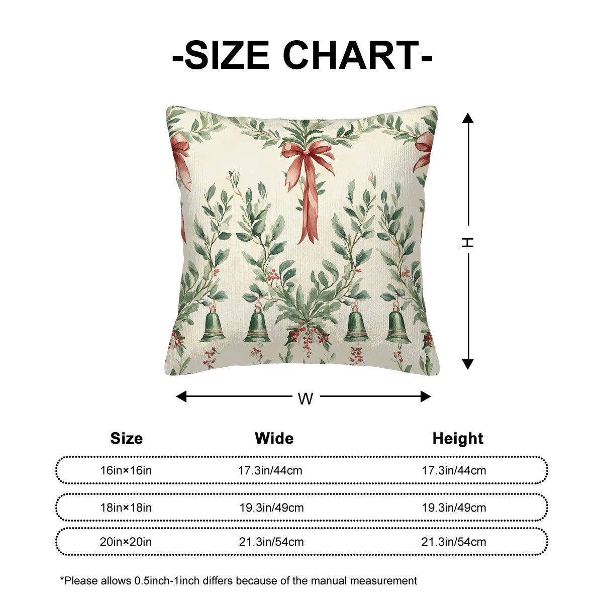 Festive Ultra-Soft Corduroy Throw Pillow Covers – Double-Sided Pillowcase