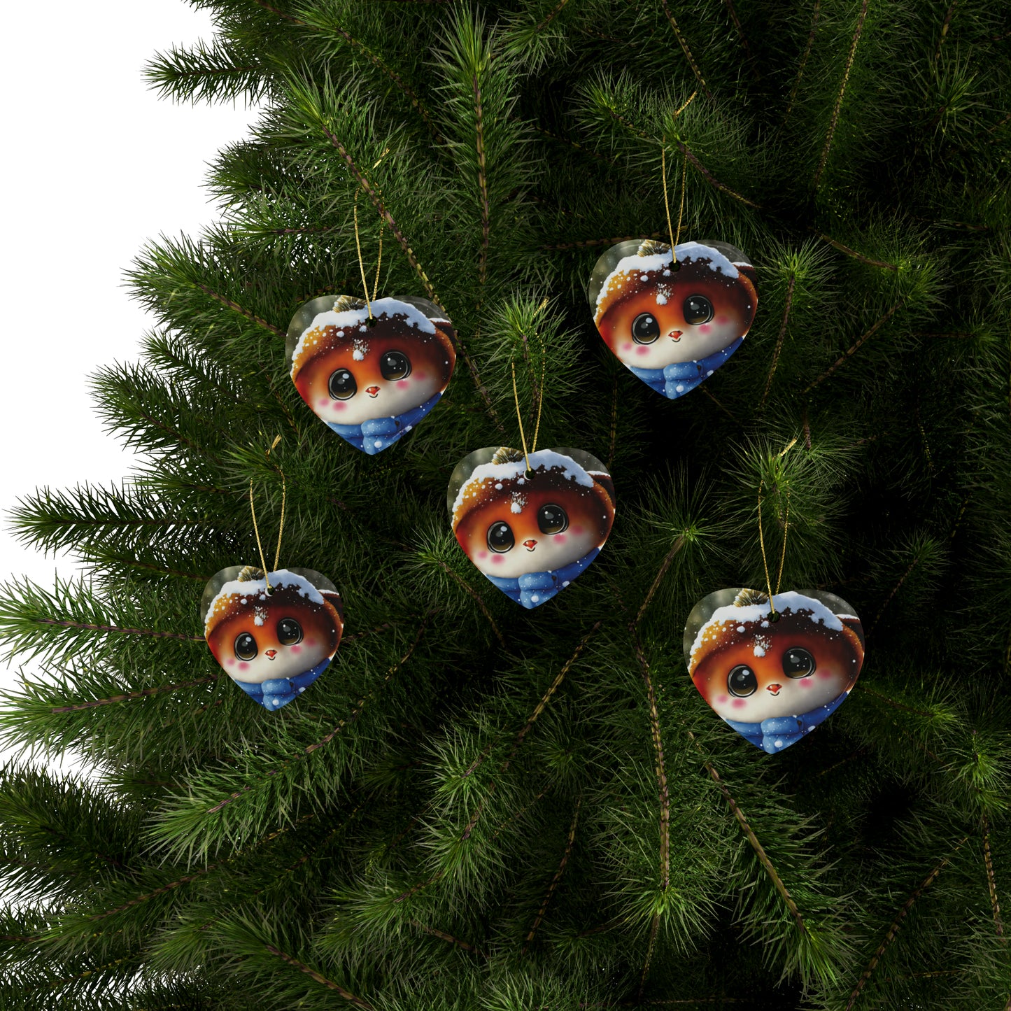Woodland Creature | Ceramic Ornaments (1pcs, 5pcs, 10pcs, 20pcs) - 6