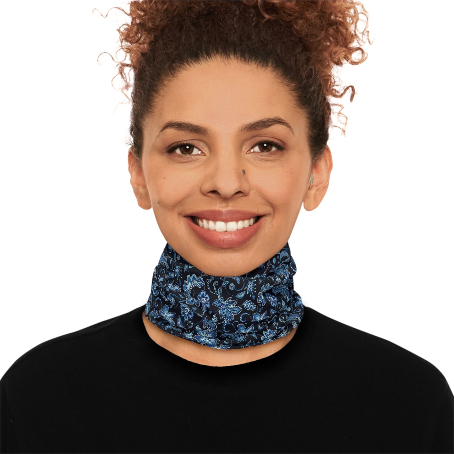 Western Embroidery-Inspired Floral Neck Gaiter – Stylish Warmth for Every Season