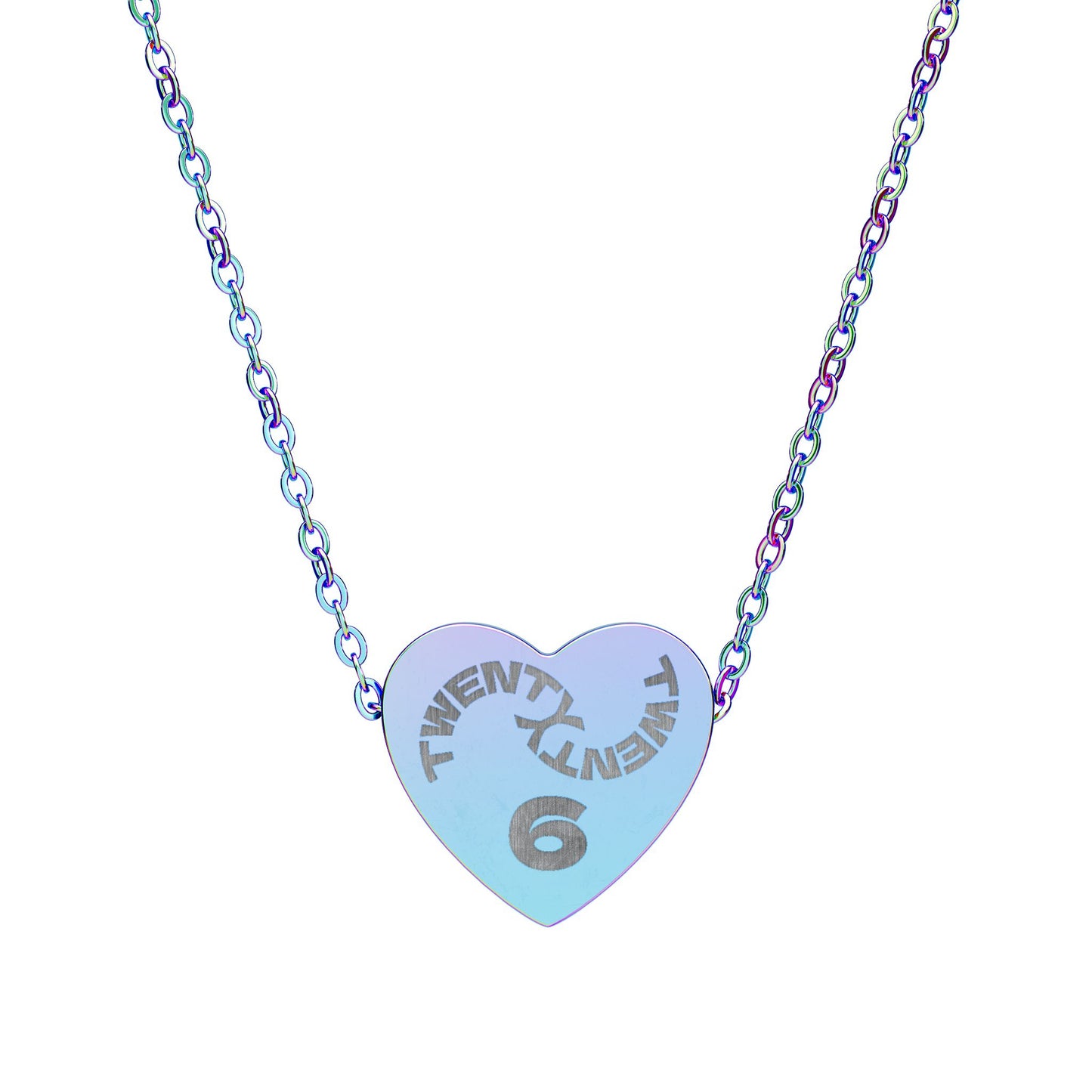 Twenty Twenty 6 | New Year Engraved Heart Necklace