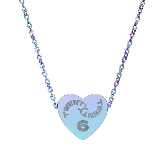 Twenty Twenty 6 | New Year Engraved Heart Necklace
