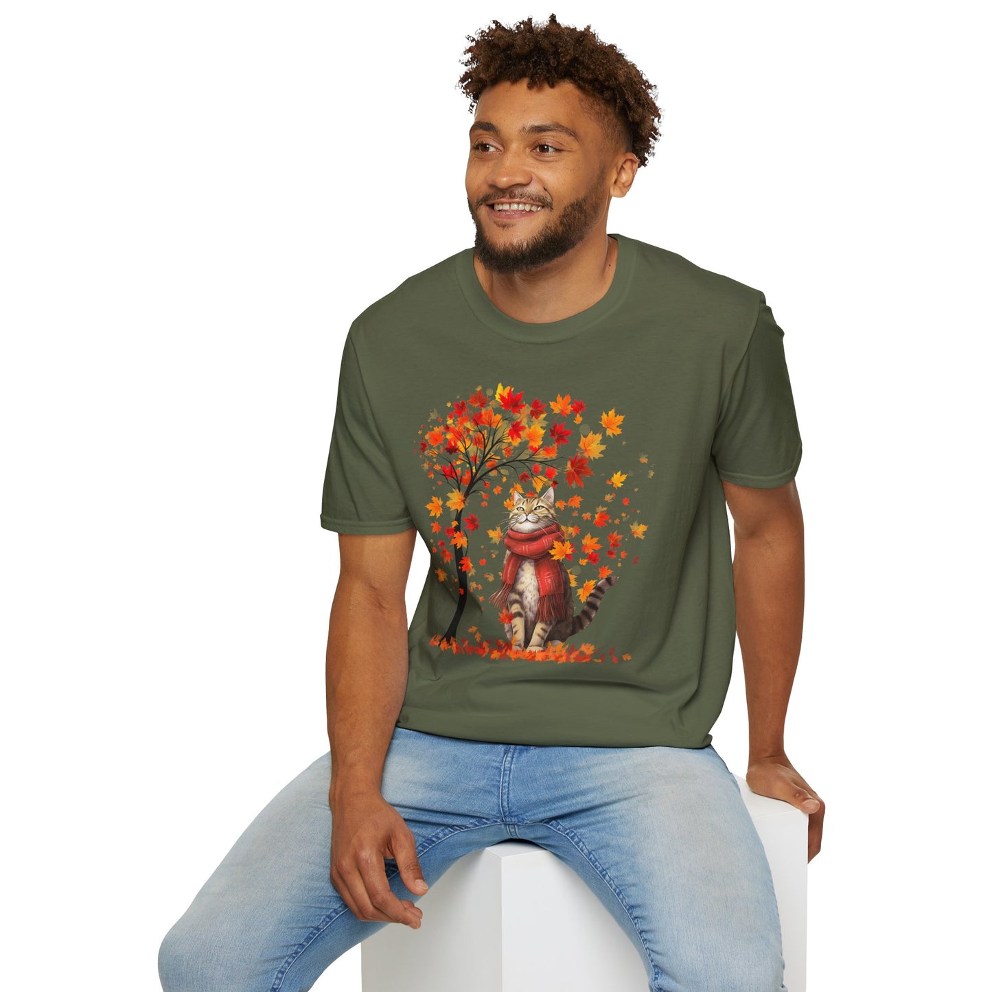 Autumn Feline | Unisex Softstyle T-Shirt