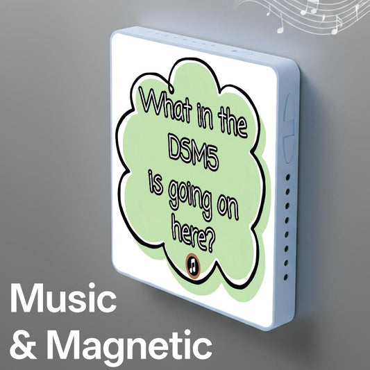 What in the DSM5 is going on here? | Musical Fridge Magnet - Green