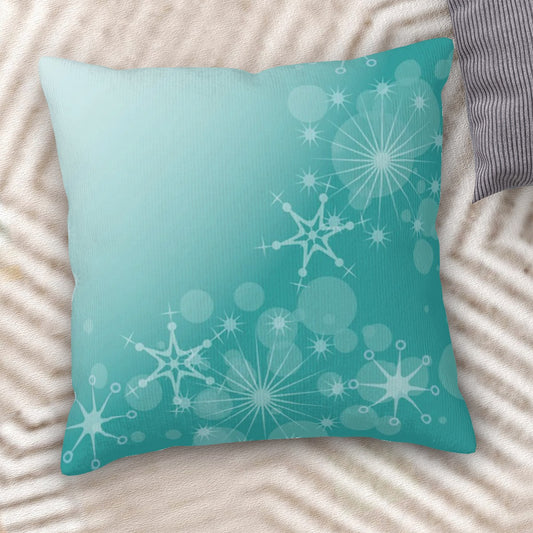 Beautiful Snowflake Scene - Corduroy Throw Pillow Covers with Core (Double-Sided Design)