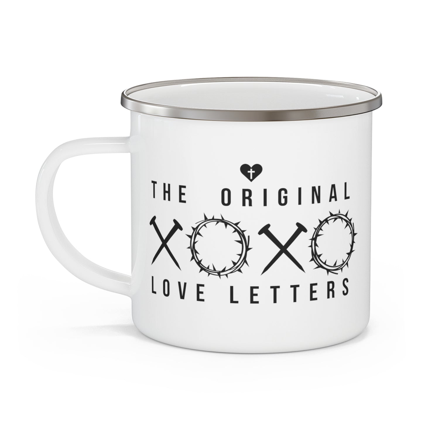 XOXO The Original Love Letters - Christian Enamel 12oz Camping Mug