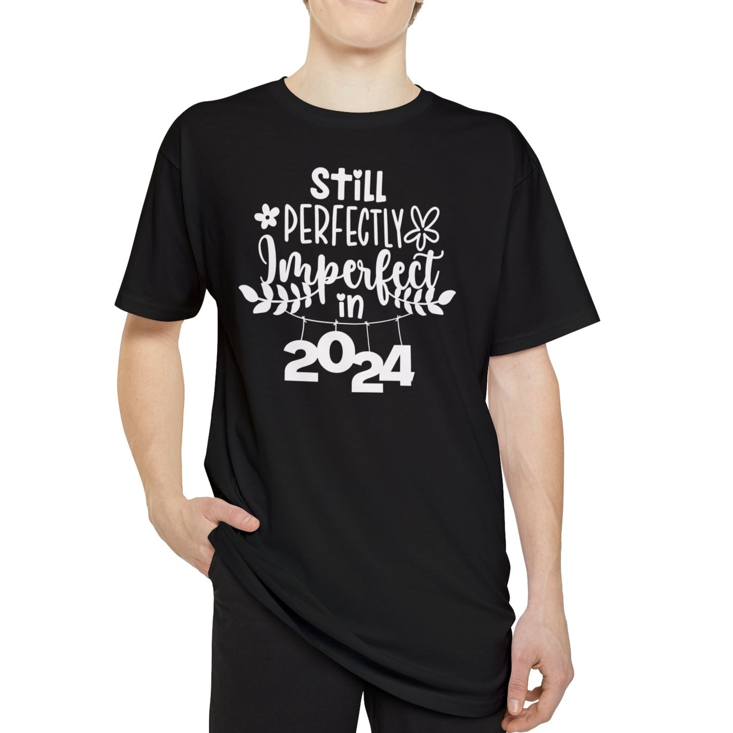 Still Perfectly Imperfect in 2024 -  Unisex Long Body Urban Street Tee - New Year T-shirt