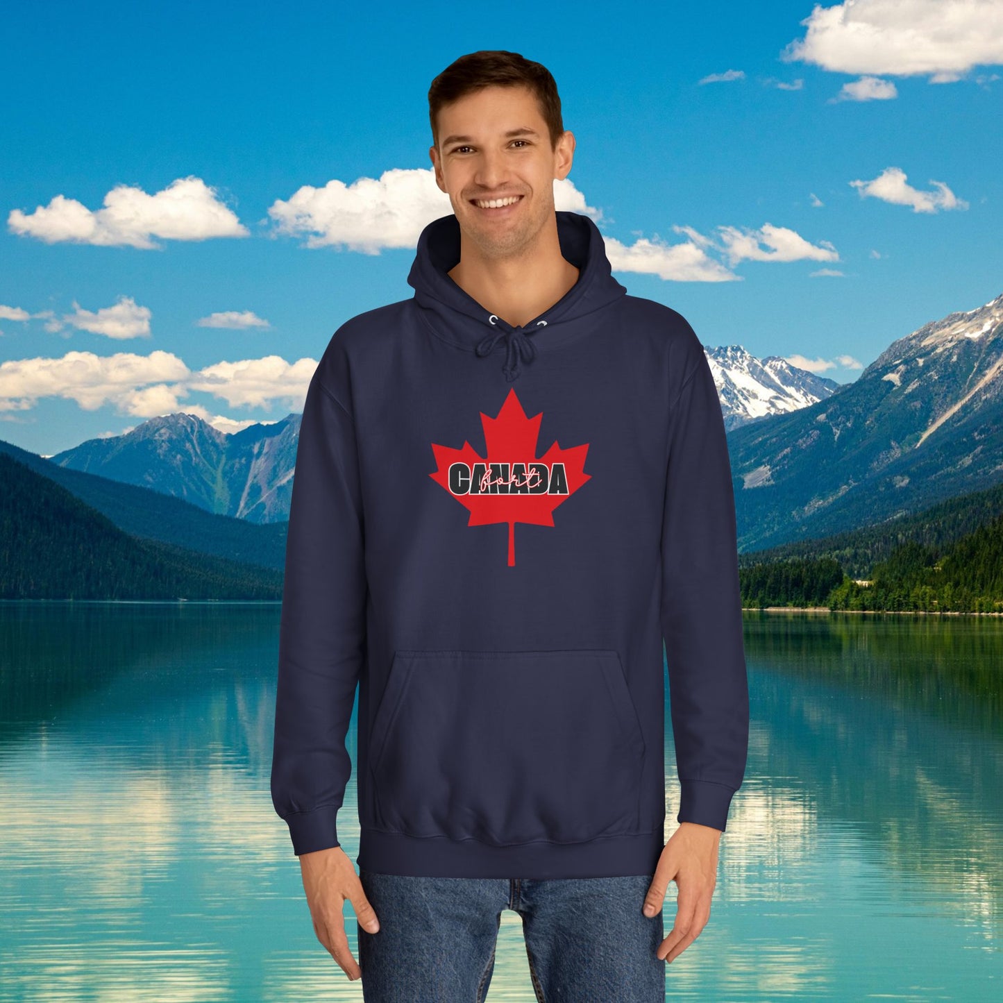 Canada fort | Unisex College Hoodie - Red Maple