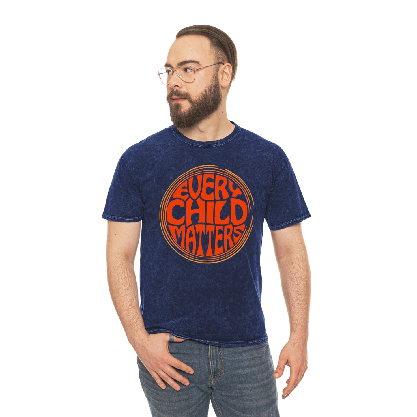 Every Child Matters | Unisex Mineral Wash T-Shirt - Retro Style