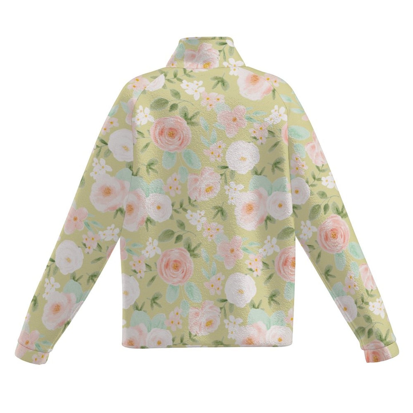 Easy Florals | Women's Casual Fleece Jacket - Warm, Soft, and Weekend-Ready
